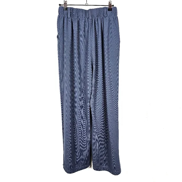 HALARA Blue/Gray Wide Leg Pants High-Waisted Flowy - Picture 3 of 5